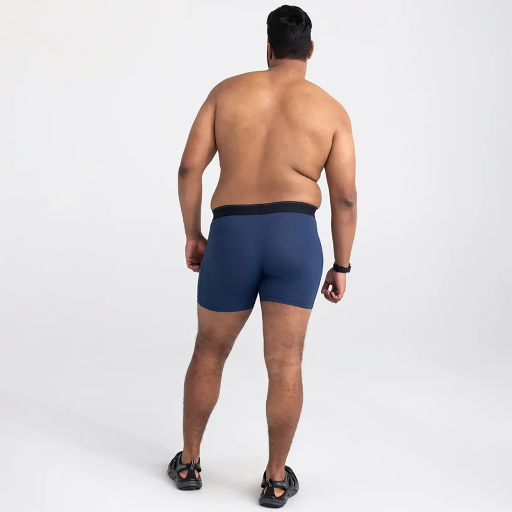 Quest Quick-Dry Mesh Performance Boxer Brief 5" Midnight Blue