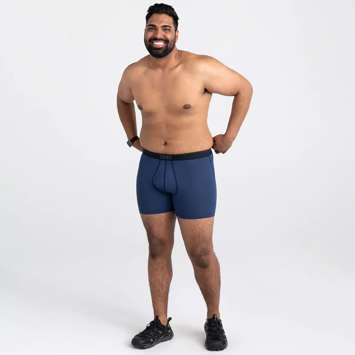 Quest Quick-Dry Mesh Performance Boxer Brief 5" Midnight Blue