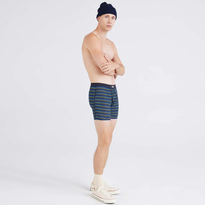 Vibe Xtra Boxer Brief Gent's Stripe-Sport Blue