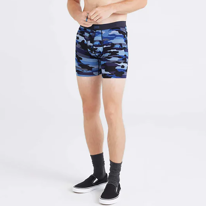 Vibe Xtra Soft Comfort Boxer Brief Cloudbank Camo Navy