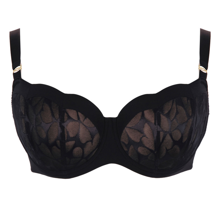 Ashley Balcony Bra Black