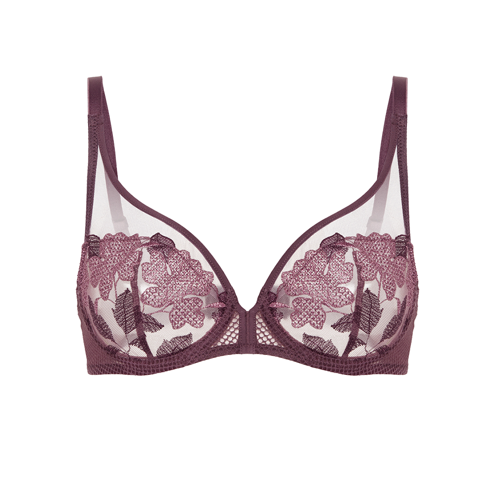 Dahlia Full Cup Plunge Bra Byzantine