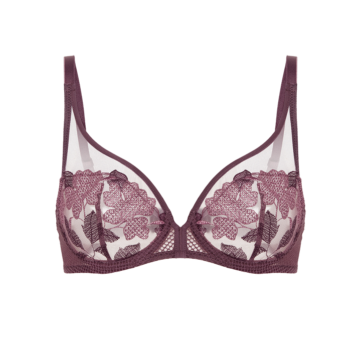 Dahlia Full Cup Plunge Bra Byzantine