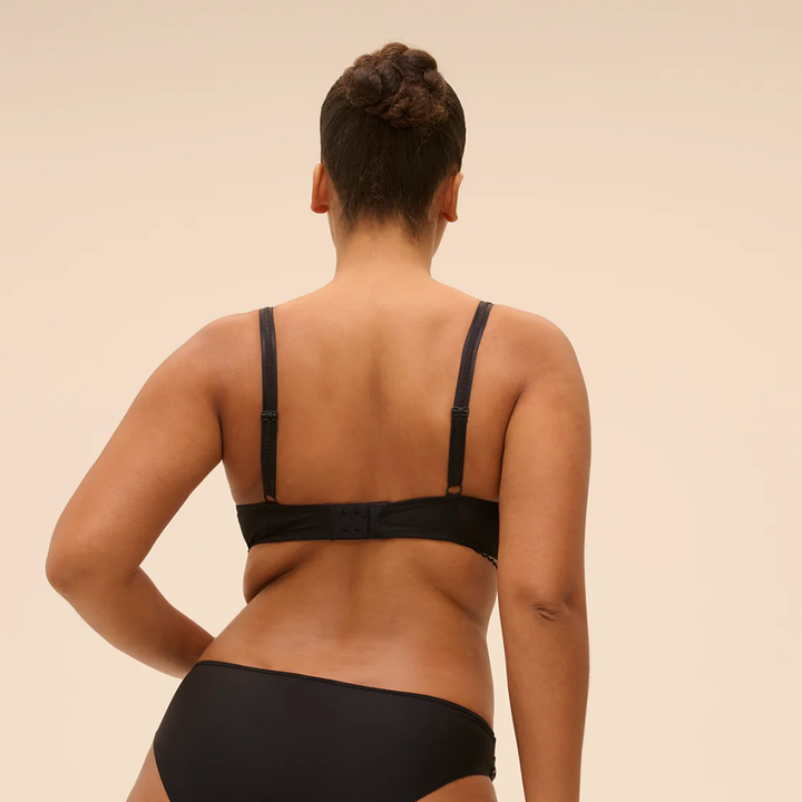 Romance Sheer Demi Bra Black