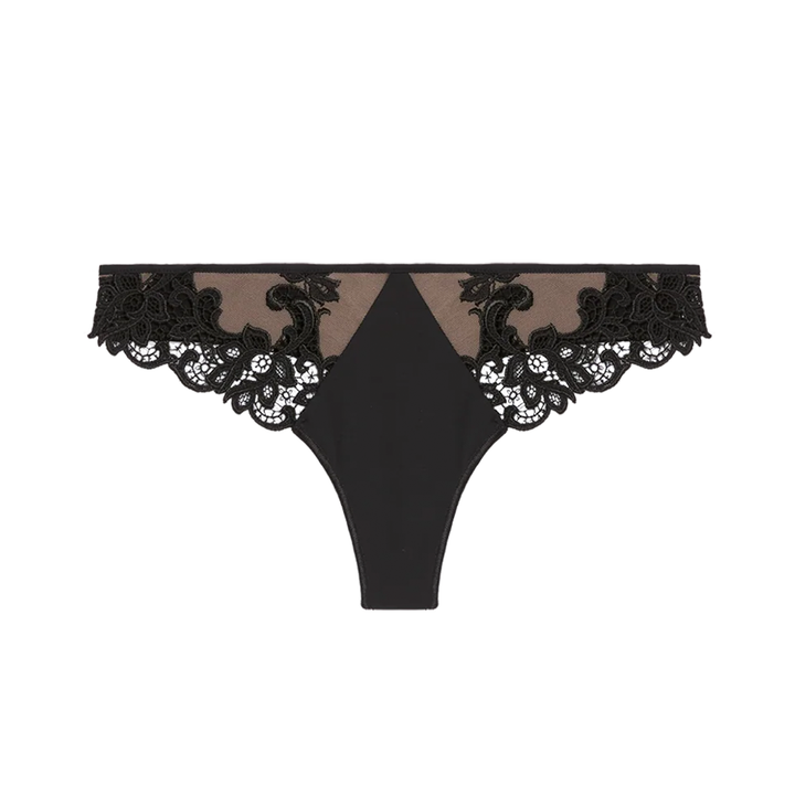 Saga Black Thong 15C700