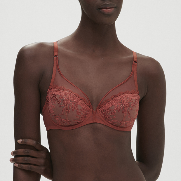 Track Smoothing Intimates Unlined Full Coverage Bra - Sienna - 38 - G