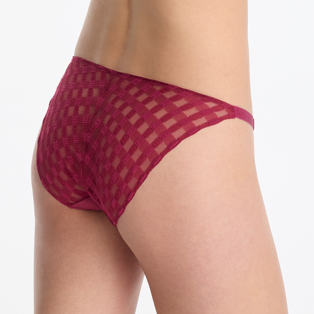 Bonbon Gingham Lace String Bikini Maraschino 373255