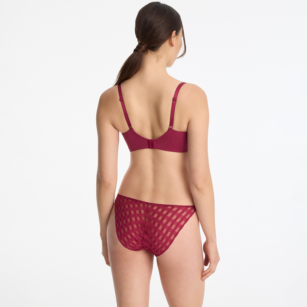 Bonbon Gingham Lace String Bikini Maraschino 373255