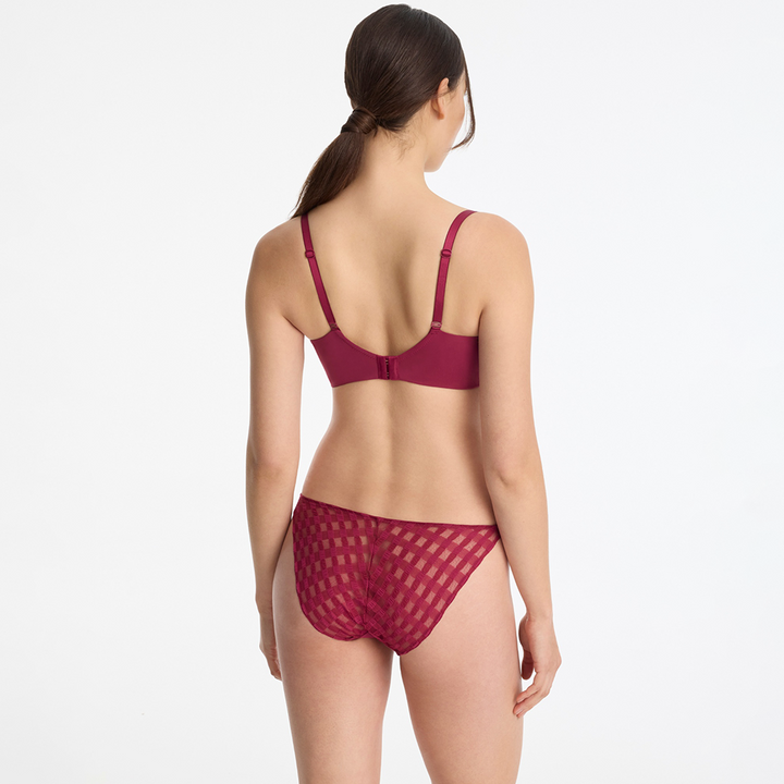Bonbon Gingham Lace String Bikini Maraschino 373255