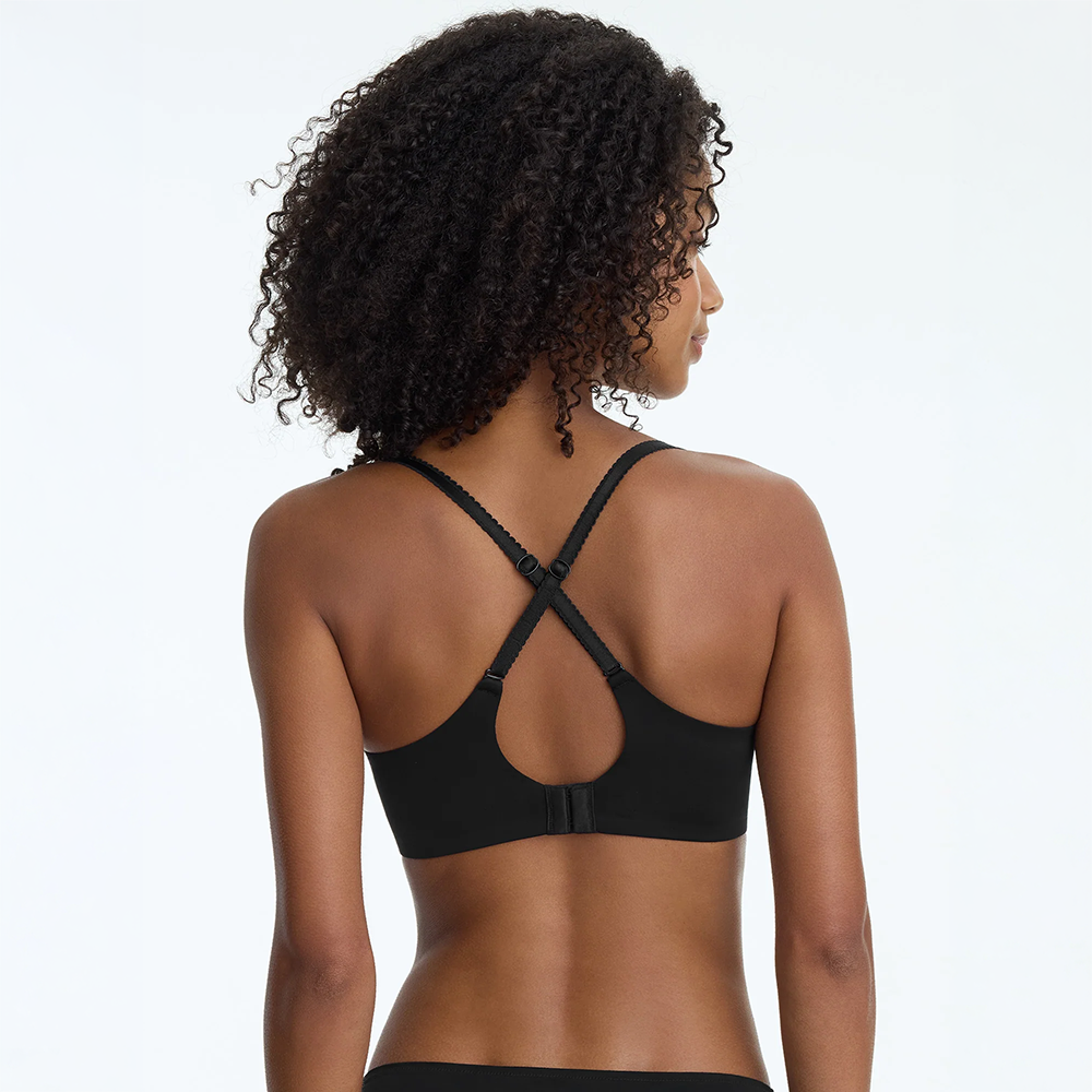 Captivate Full Coverage Unlined Lace Bra Black