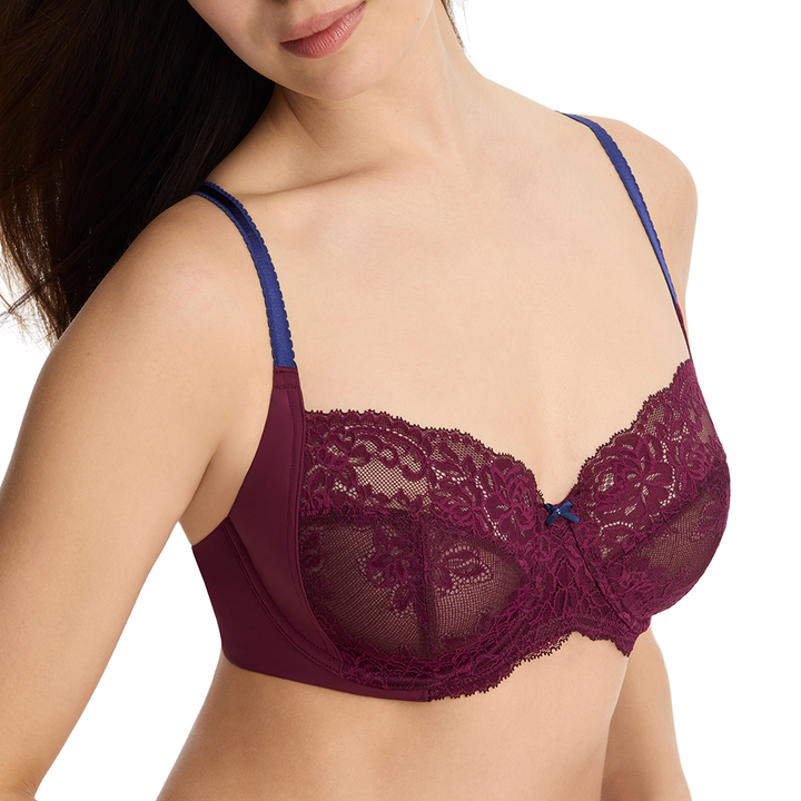 Captivate Full Coverage Unlined Lace Bra Figgy/Nocturnal 334257