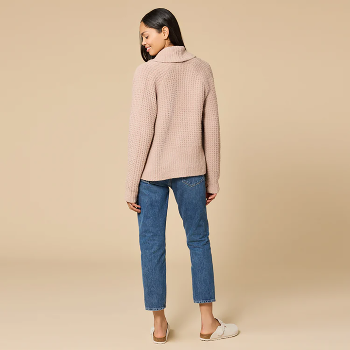 Waffle Marshmallow Cocoon Cardigan Coco