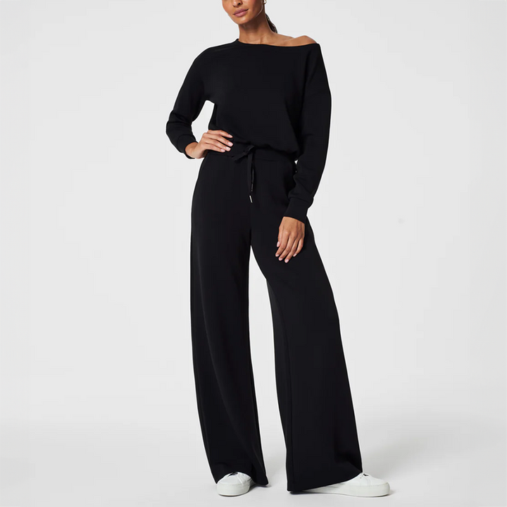 AirEssentials Off-Shoulder Jumpsuit Black