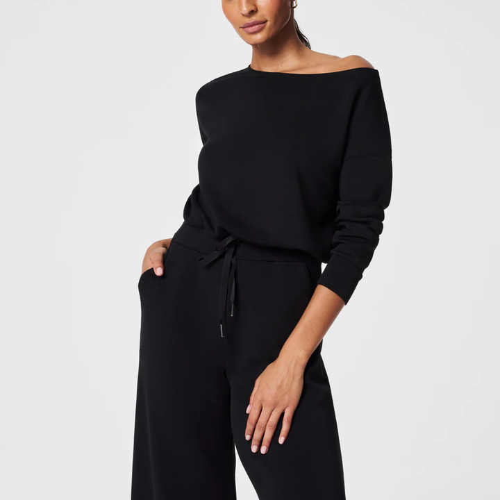 AirEssentials Off-Shoulder Jumpsuit Black