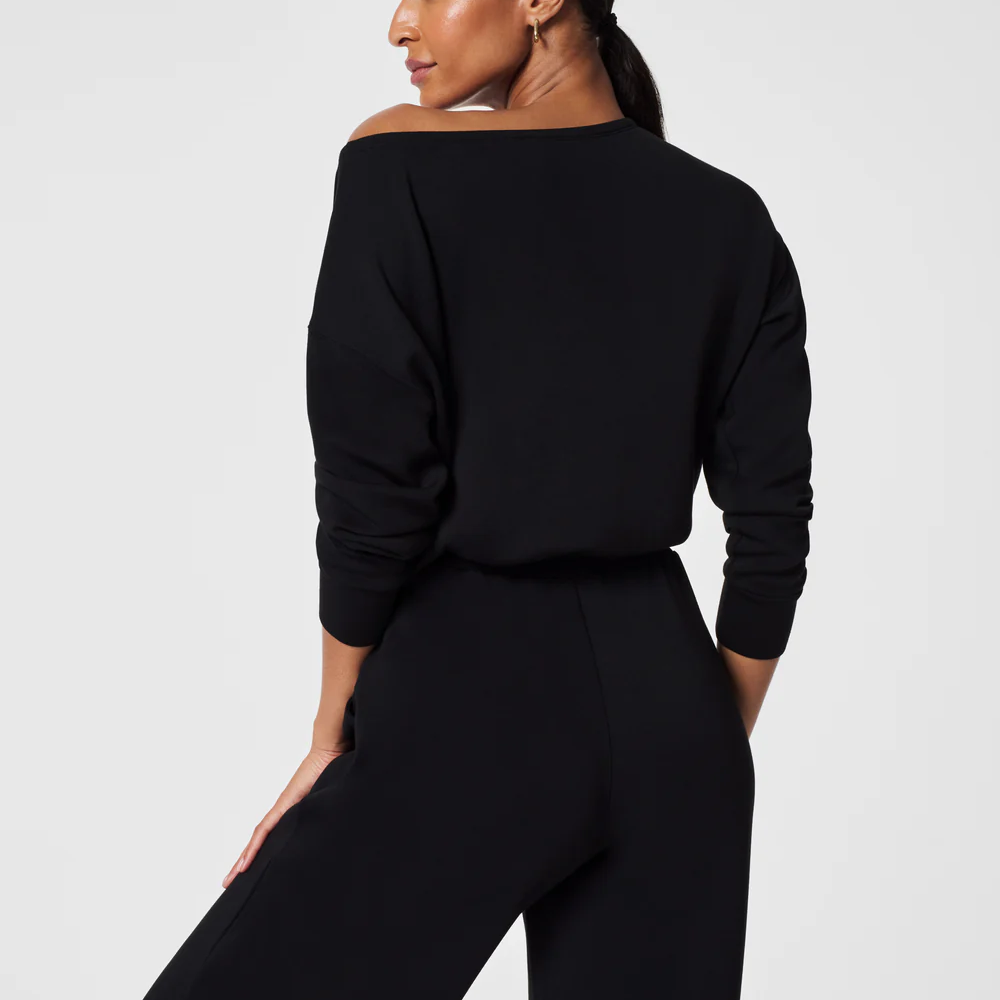 AirEssentials Off-Shoulder Jumpsuit Black