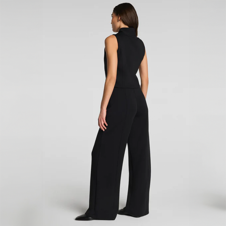 Shawl Collar Half Zip Jumpsuit 22464R