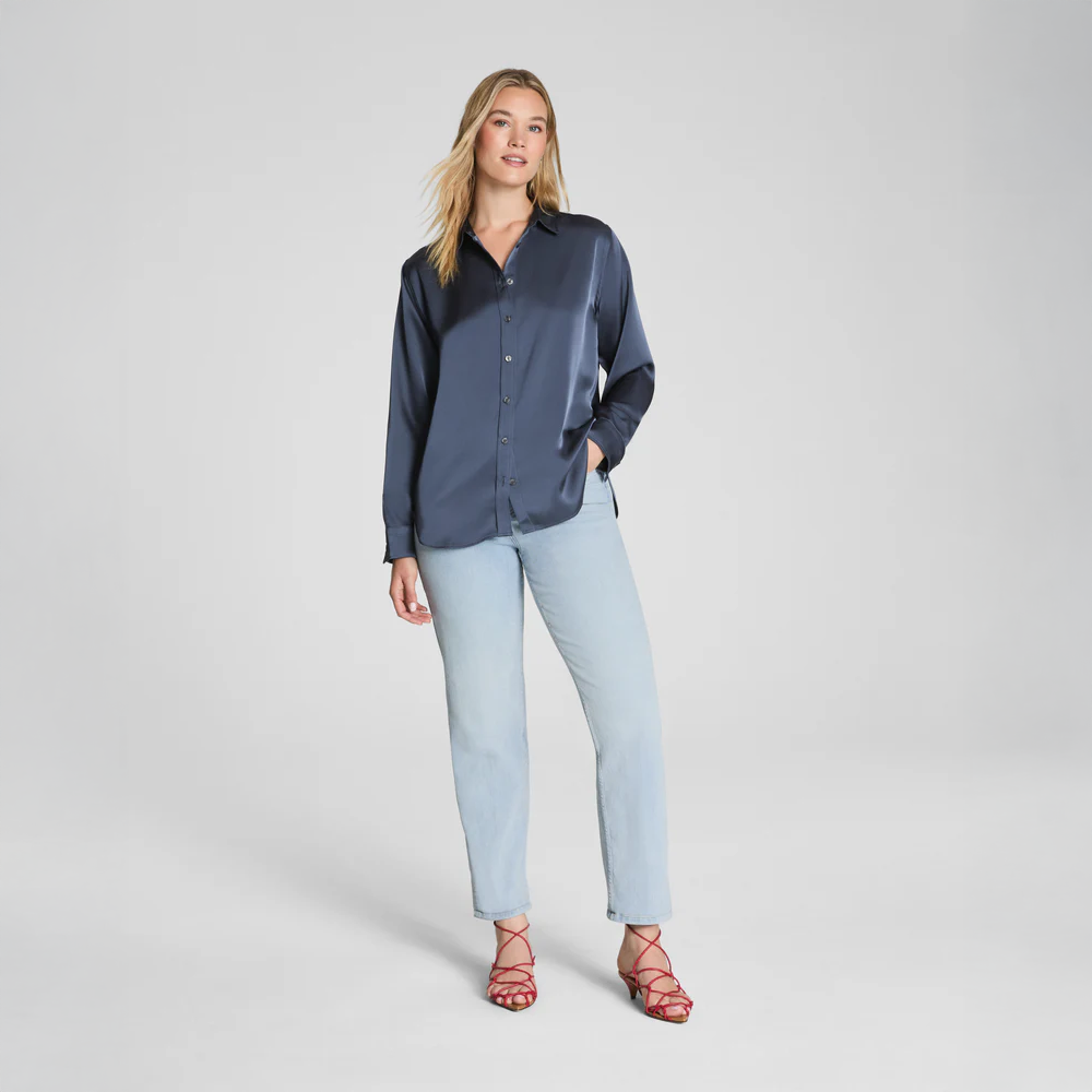 Silky Smooth Button Down Navy