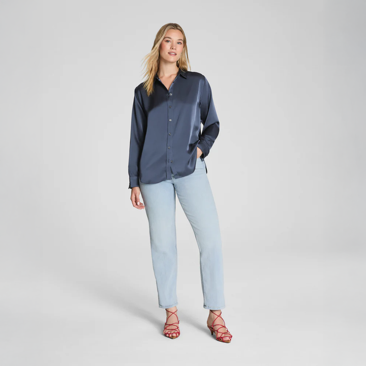 Silky Smooth Button Down Navy