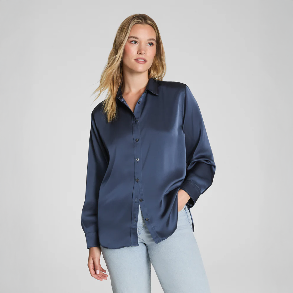 Silky Smooth Button Down Navy
