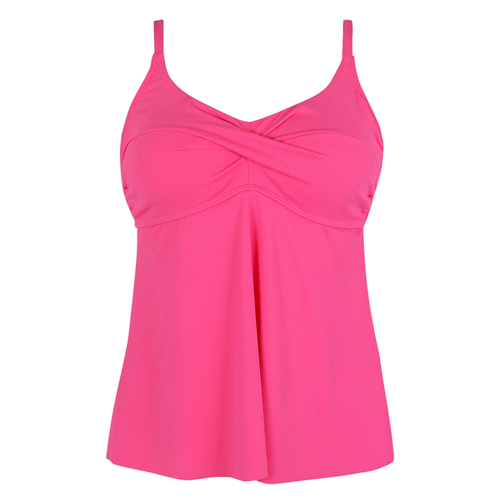 Escape Posy Pink Crepe Tori Tankini Top