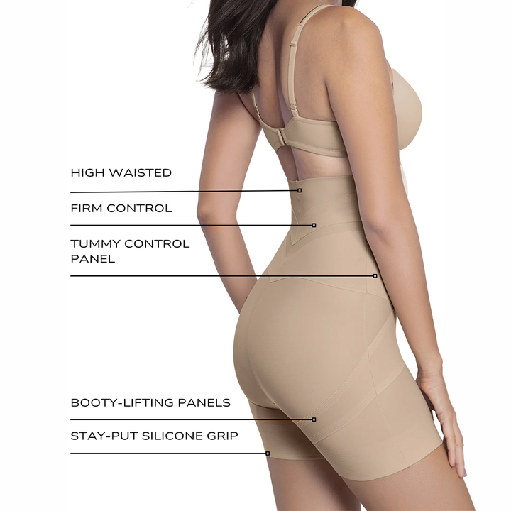 Flex Ability High-Waist Mid-Thigh Shaping Short