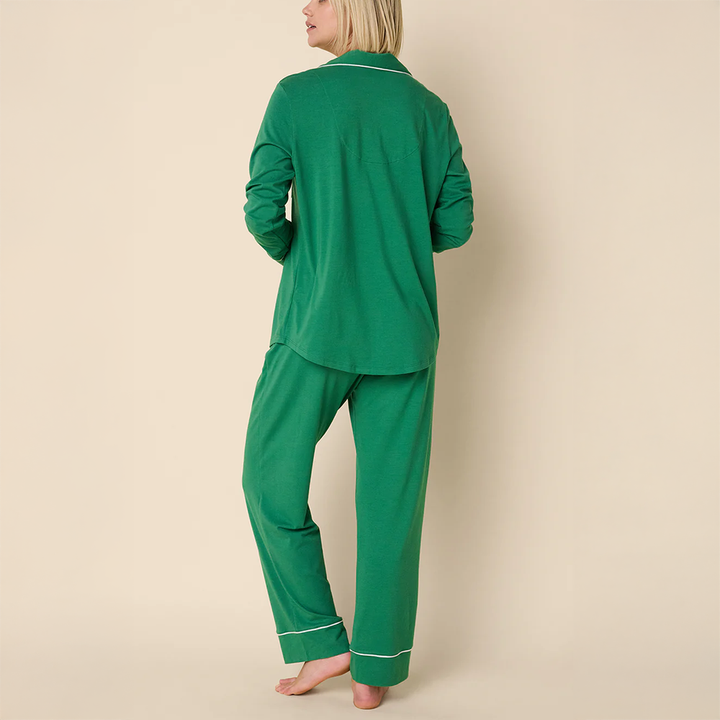 Classic Pima Knit Long-Sleeved Pajama Pine