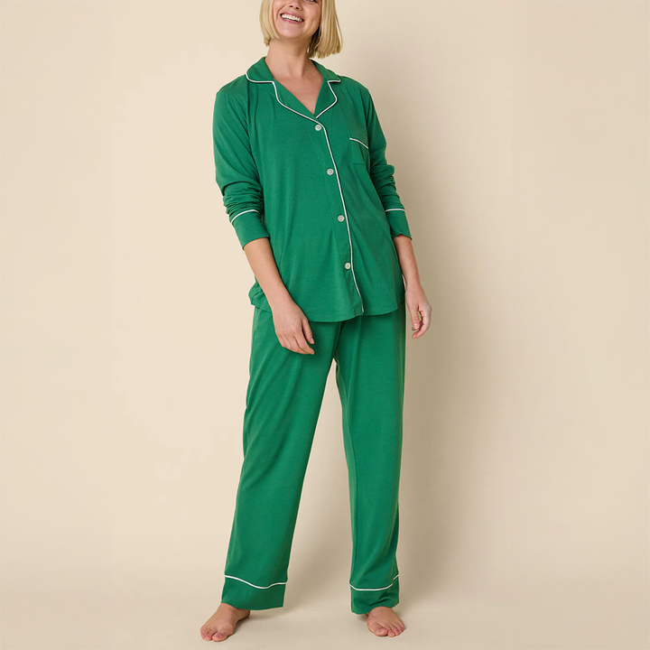 Classic Pima Knit Long-Sleeved Pajama Pine