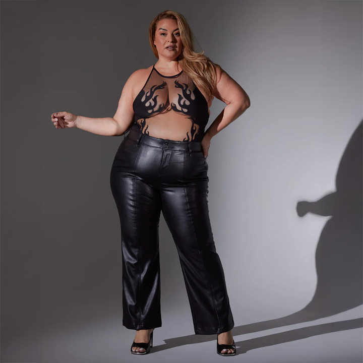 Smokin Mirrors Bodysuit Black