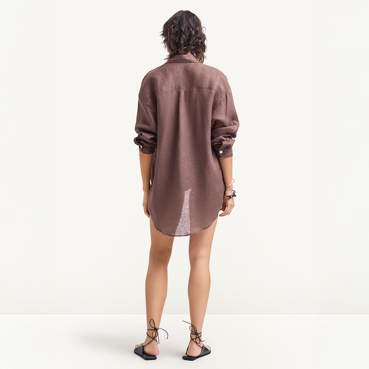 Playa Boyfriend Shirt Mocha