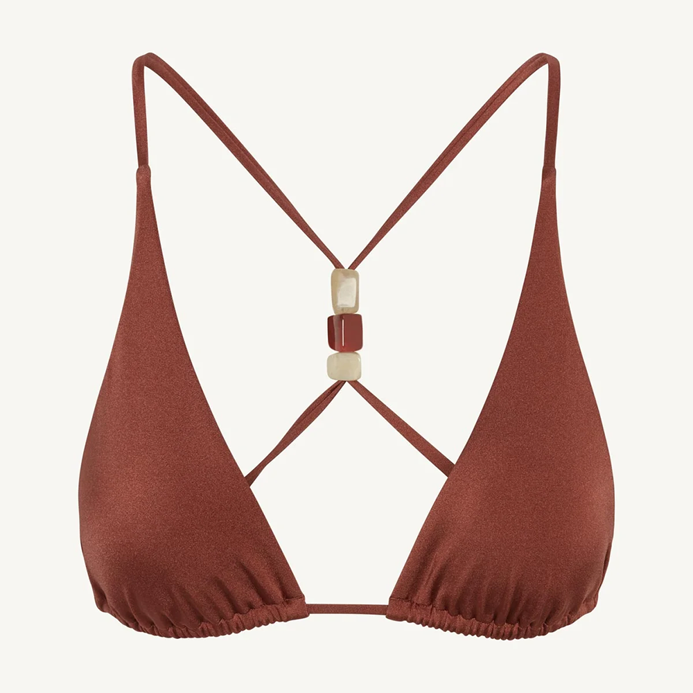 Terra Halter Triangle Top Red Ochre