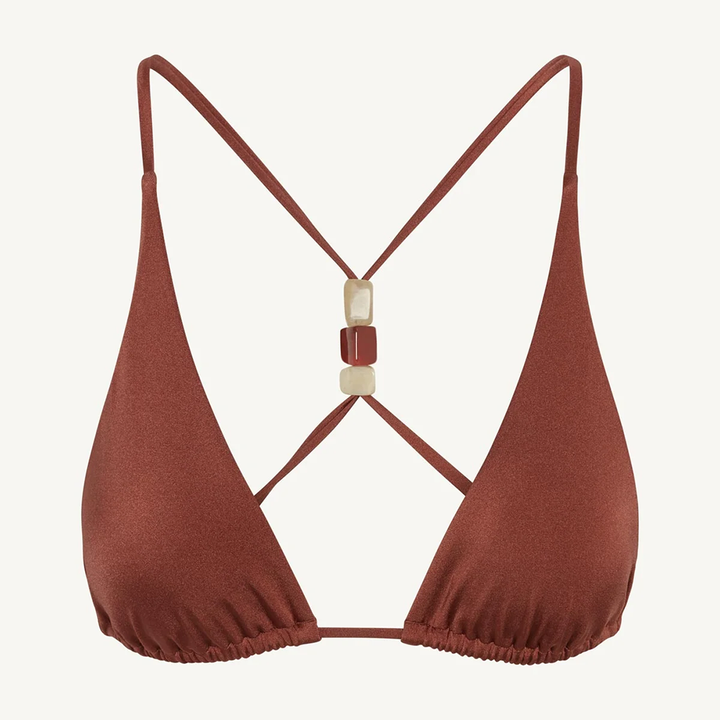 Terra Halter Triangle Top Red Ochre