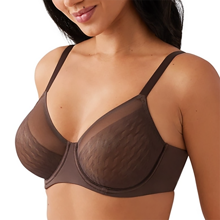 Elevated Allure Underwire Bra Hot Fudge