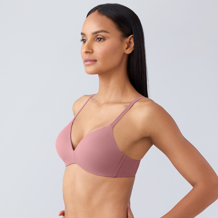 How Perfect Wire Free T- Shirt Bra Rose Brown