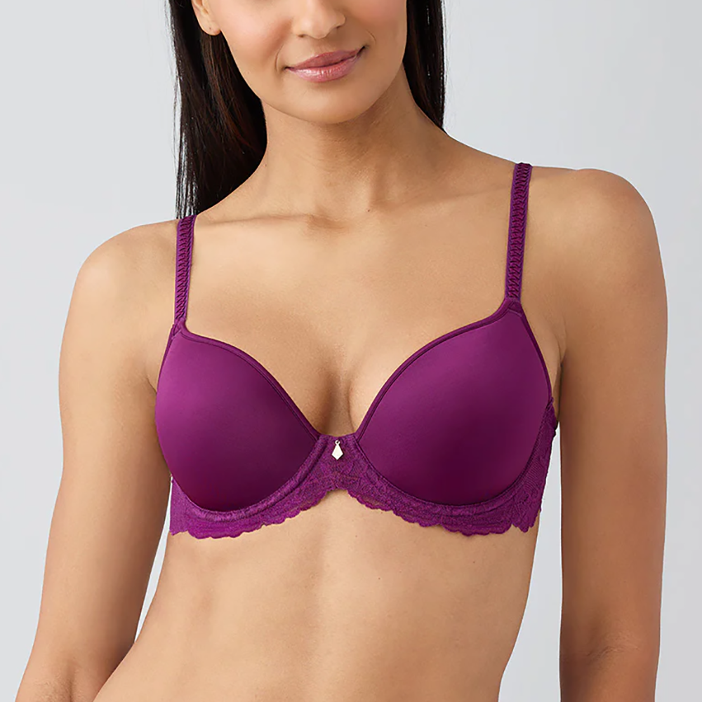 Vivid Attraction T-Shirt Bra Dark Purple