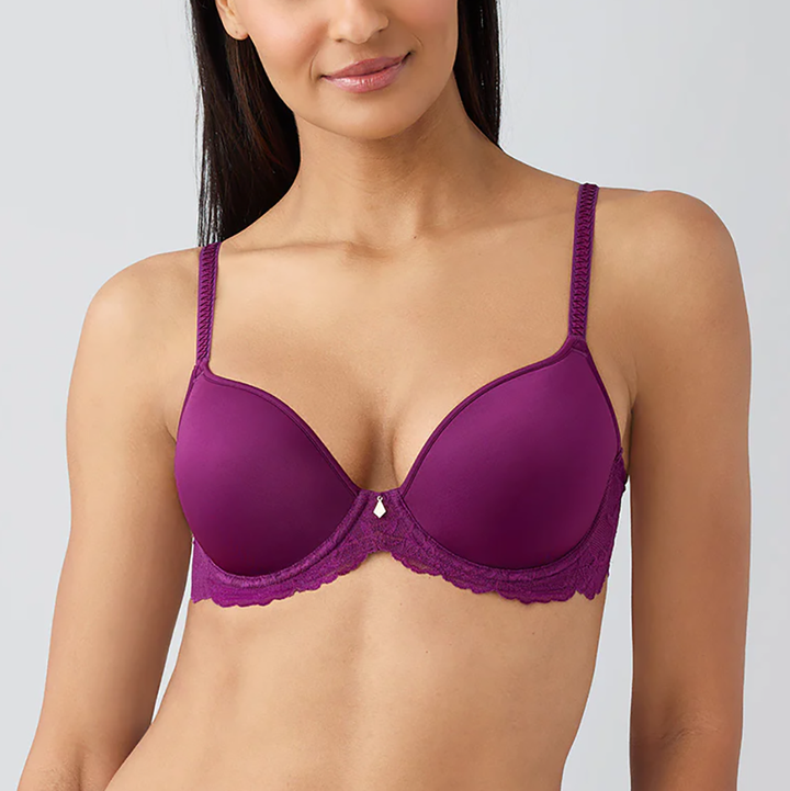 Vivid Attraction T-Shirt Bra Dark Purple