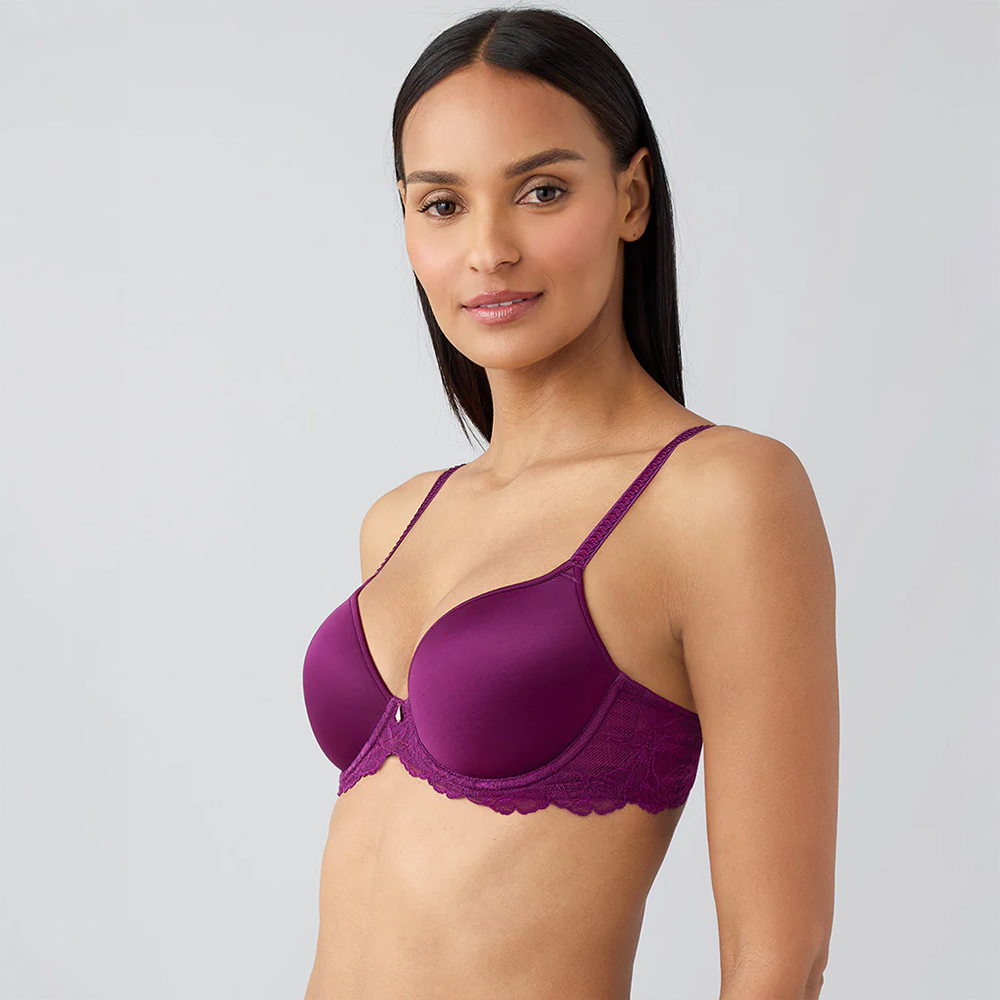 Vivid Attraction T-Shirt Bra Dark Purple