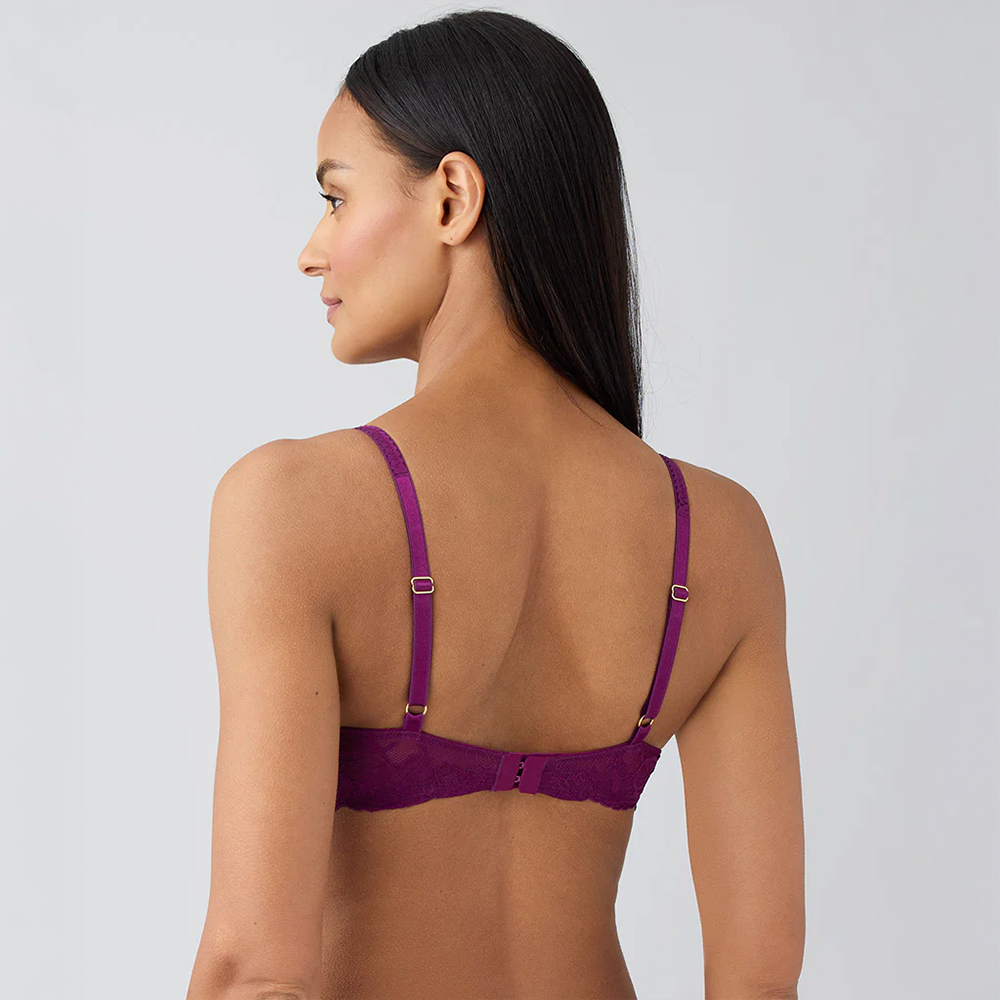 Vivid Attraction T-Shirt Bra Dark Purple