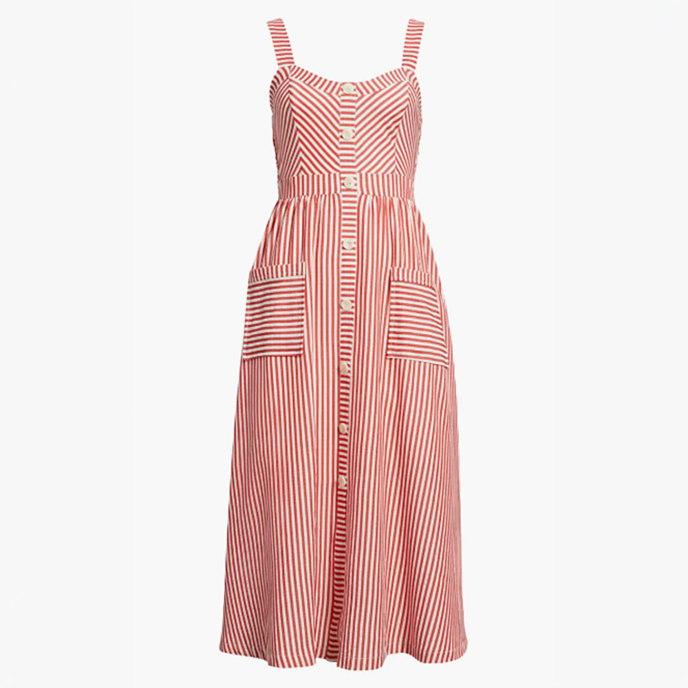 Stripe Patch Pocket Sundress
