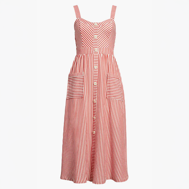Stripe Patch Pocket Sundress