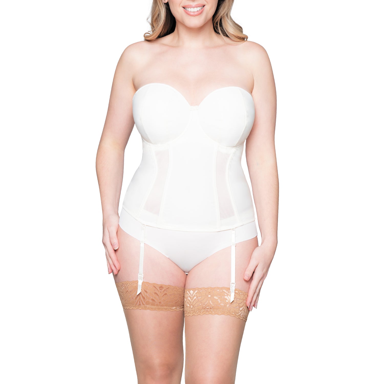 Buy Curvy Kate Women's Luxe Strapless Bra, Ivory , 28D at