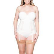 Curvy Kate Luxe Ivory Strapless Basque Ck17707 Ivory