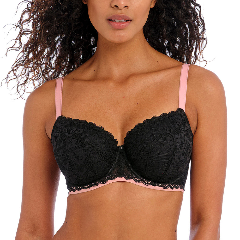 Freya Womens Offbeat Underwire Side Support Bra : : Clothing,  Shoes & Accessories