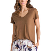 Hanro Sleep and Lounge Short Sleeve Shirt 77876 Spring T-Shirt