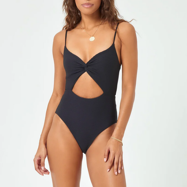 LSpace Eco Chic Repreve Kyslee One Piece Swimsuit OGKSMC23 Black
