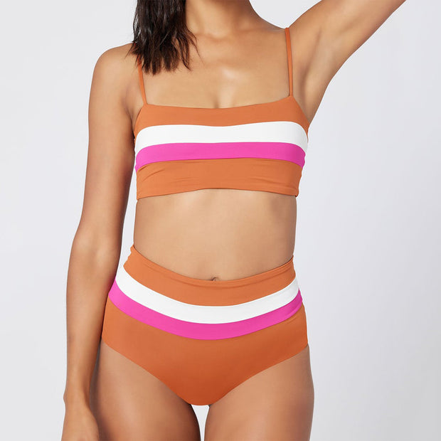 LSpace Rebel Stripe Bikini Top CBRLT18 Amber