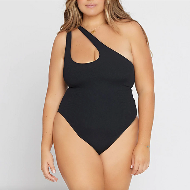 LSpace Ribbed Phoebe One Piece Swimsuit Rhphmc21 Black