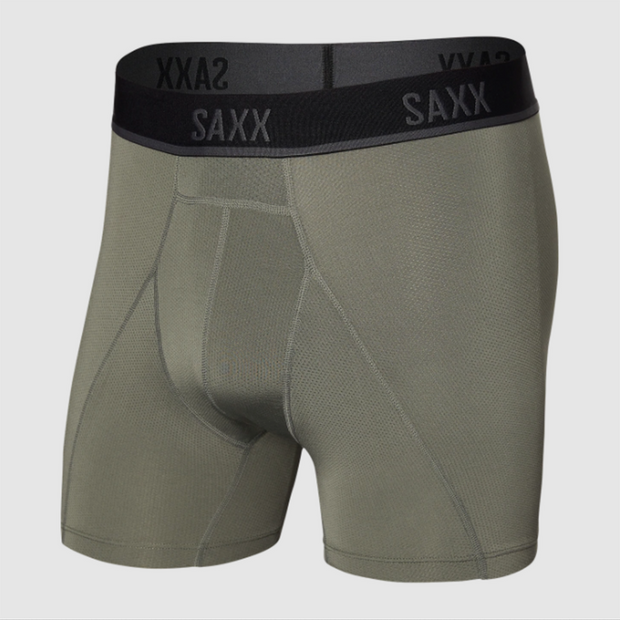 SAXX Kinetic Stretch Boxer Briefs - Men's Boxers in Red Cross Dye