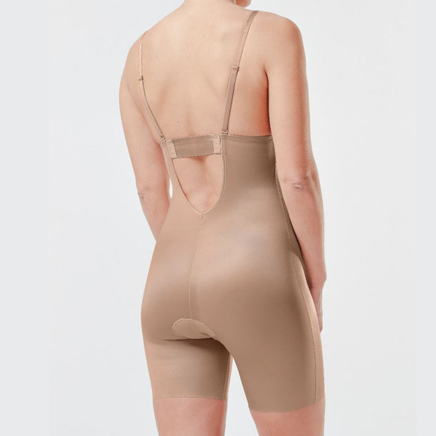 Spanx Suit Your Fancy Plunge Low-Back Mid-Thigh Bodysuit 10157R