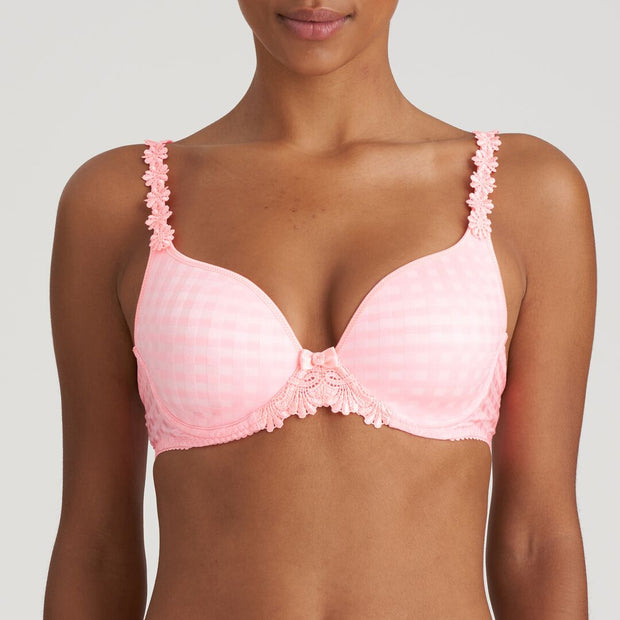Marie Jo Jane Bra Underwire Push Up Plunge Removable Padding Embroidered  Style 0101337-AMB