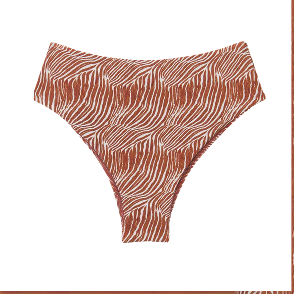 Vix Swim Bella Hot Pants Zebra
